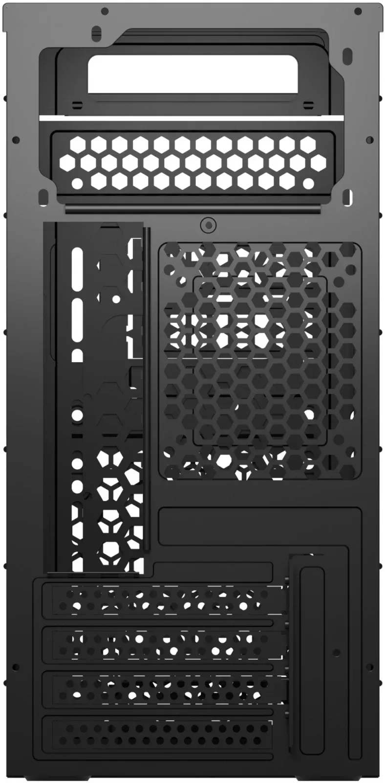 Корпус Bloody BD-CC101F черный без БП mATX 1x80mm 1x92mm 2xUSB2.0 1xUSB3.0 audio - фото 6