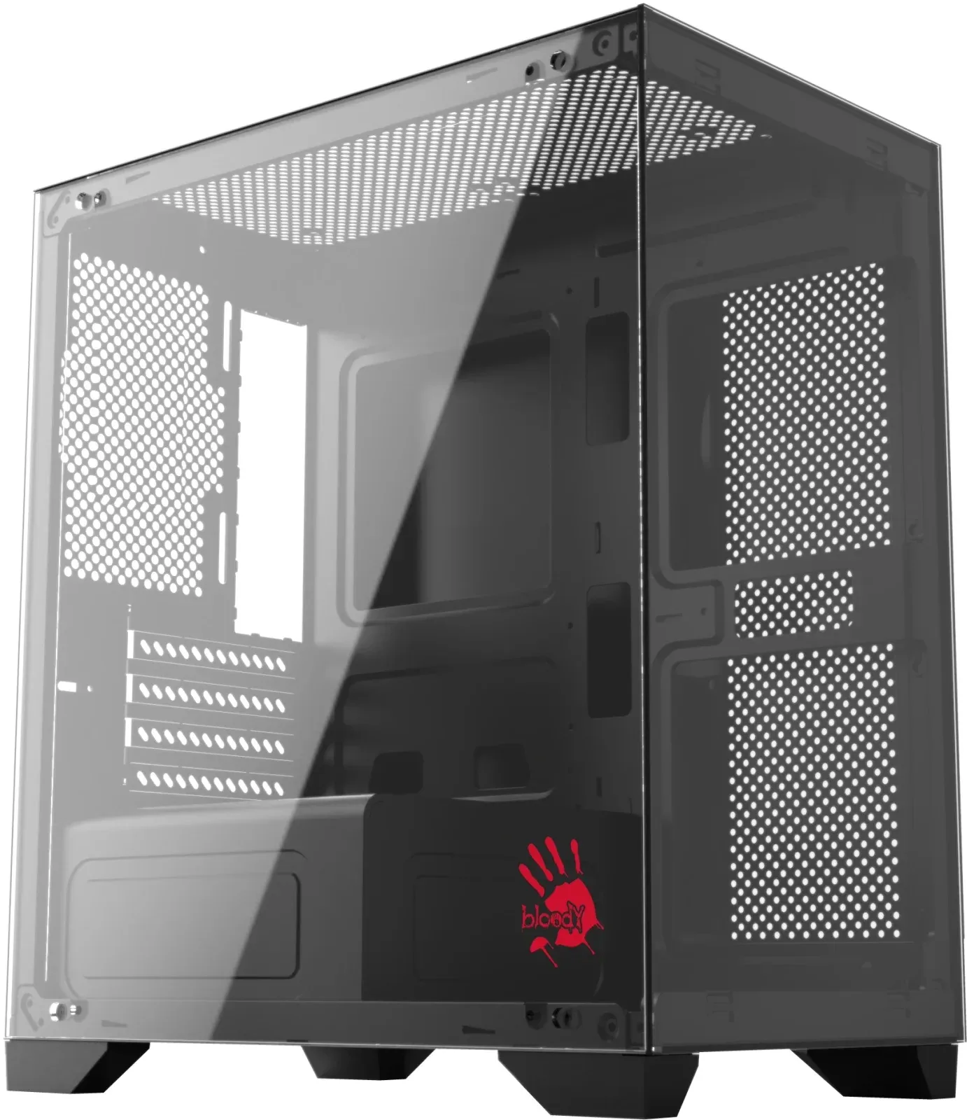 Корпус Bloody BD-CC103 черный без БП mATX 7x120mm 1xUSB2.0 1xUSB3.0 audio bott PSU - фото 4