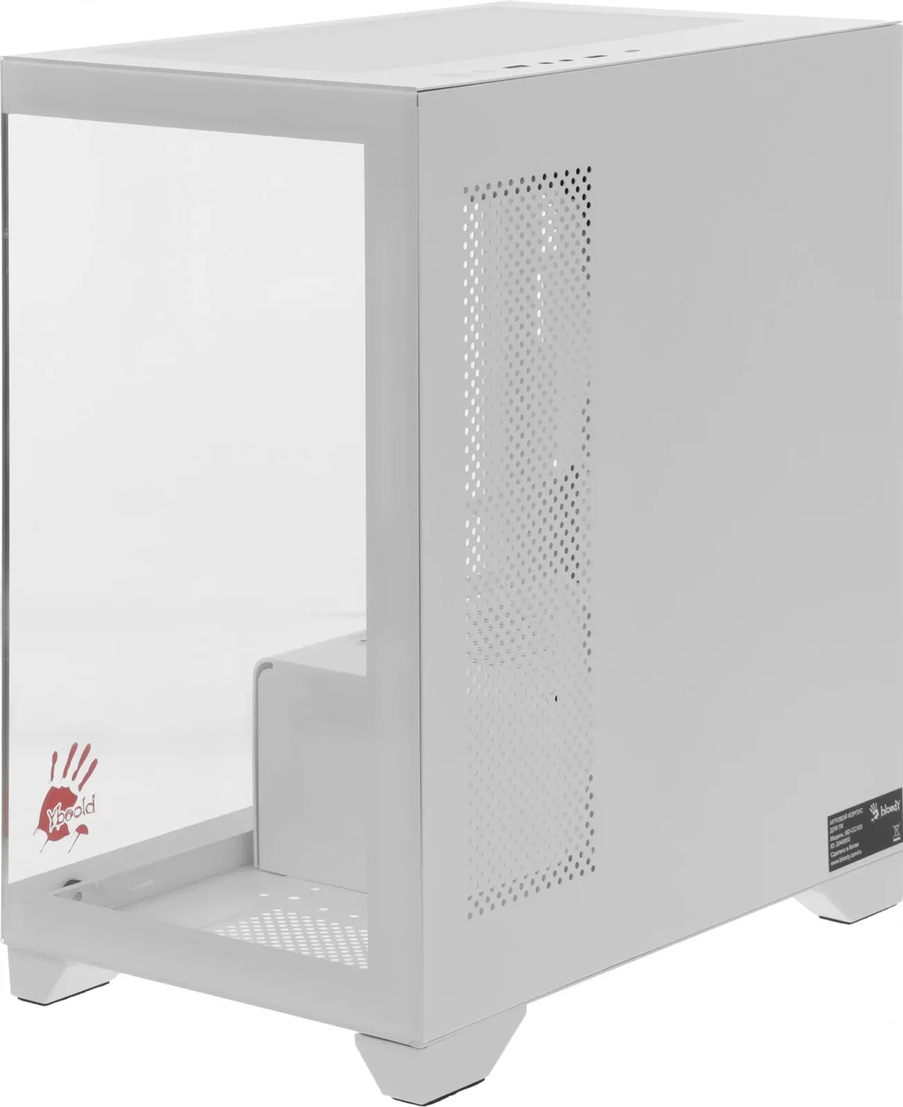 Корпус Bloody BD-CC103 белый без БП mATX 7x120mm 1xUSB2.0 1xUSB3.0 audio bott PSU - фото 3