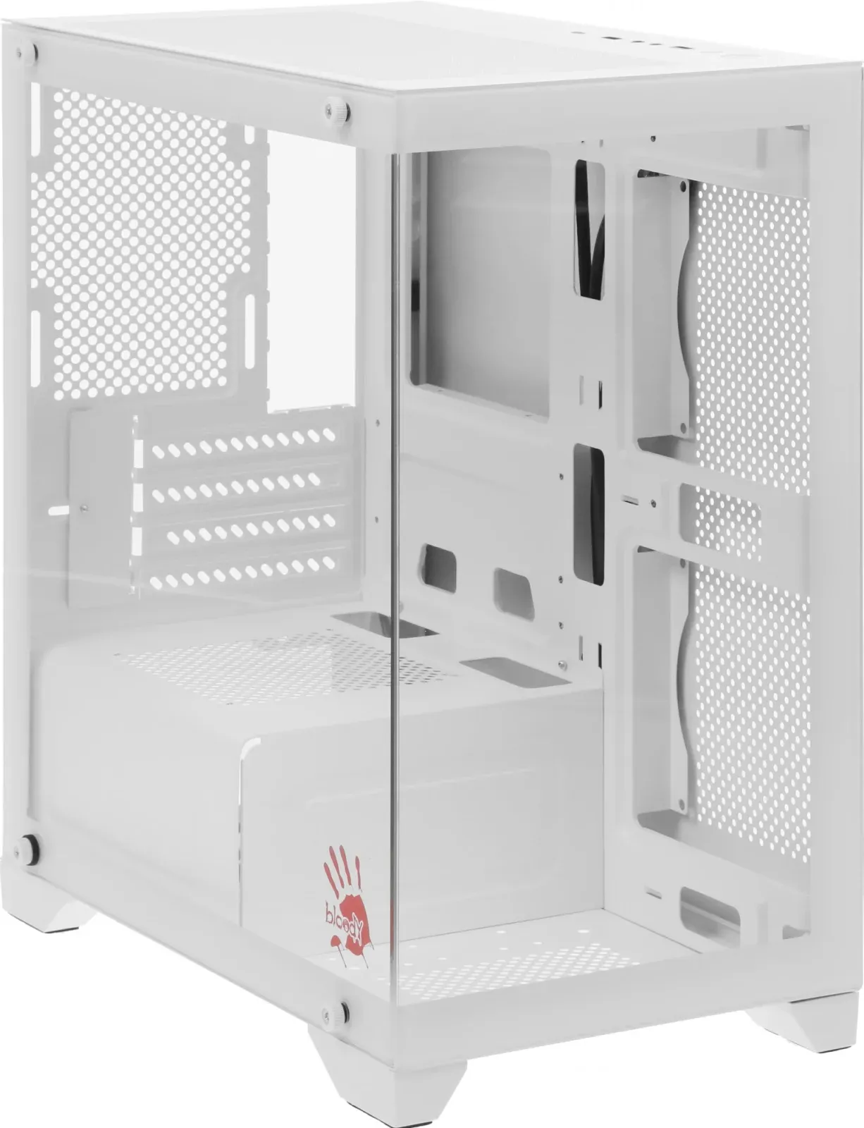 Корпус Bloody BD-CC103 белый без БП mATX 7x120mm 1xUSB2.0 1xUSB3.0 audio bott PSU - фото 4