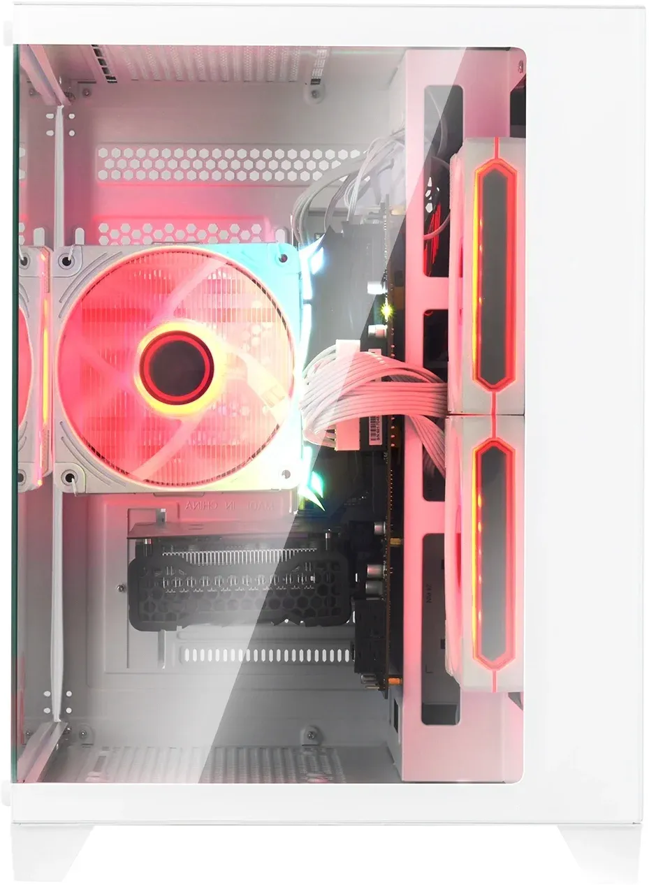 Корпус Bloody BD-CC105 белый без БП mATX 5x120mm 1xUSB2.0 1xUSB3.0 audio bott PSU - фото 7