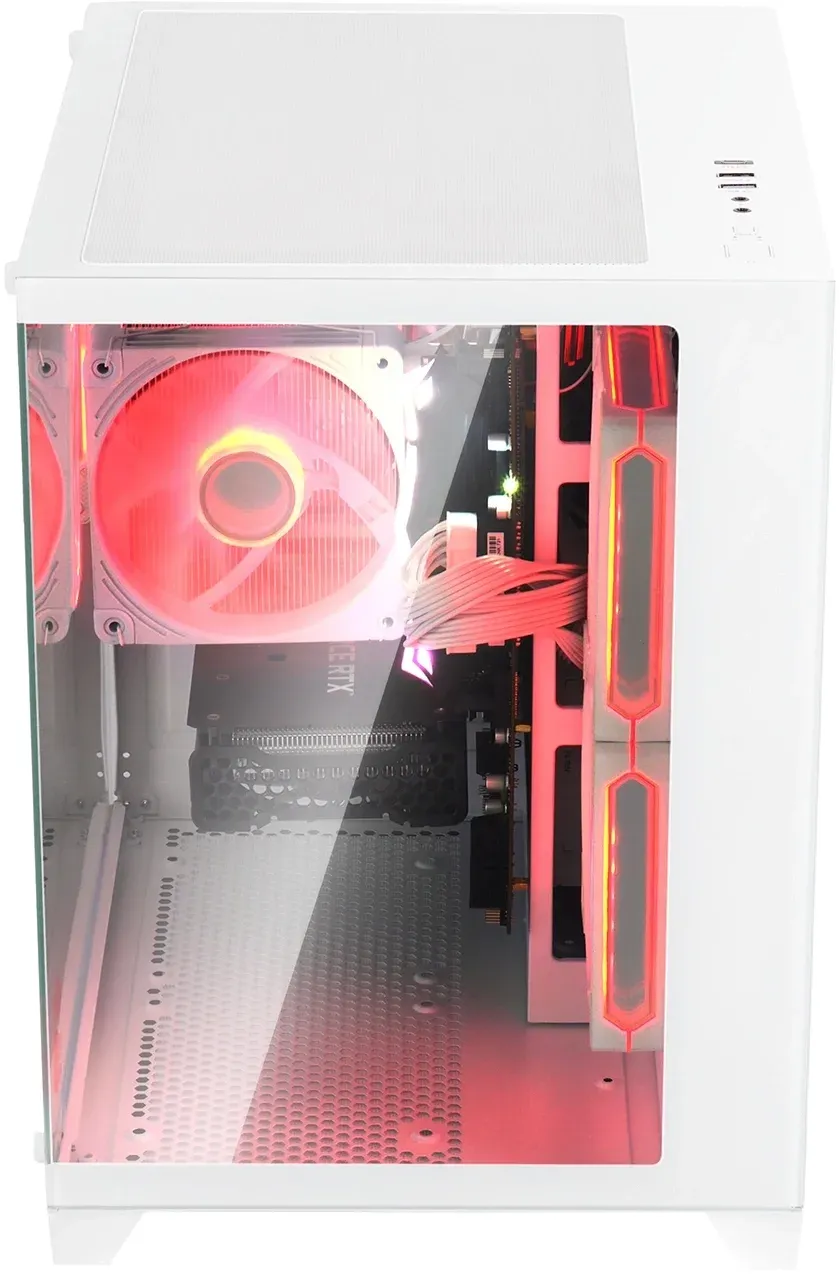 Корпус Bloody BD-CC105 белый без БП mATX 5x120mm 1xUSB2.0 1xUSB3.0 audio bott PSU - фото 8