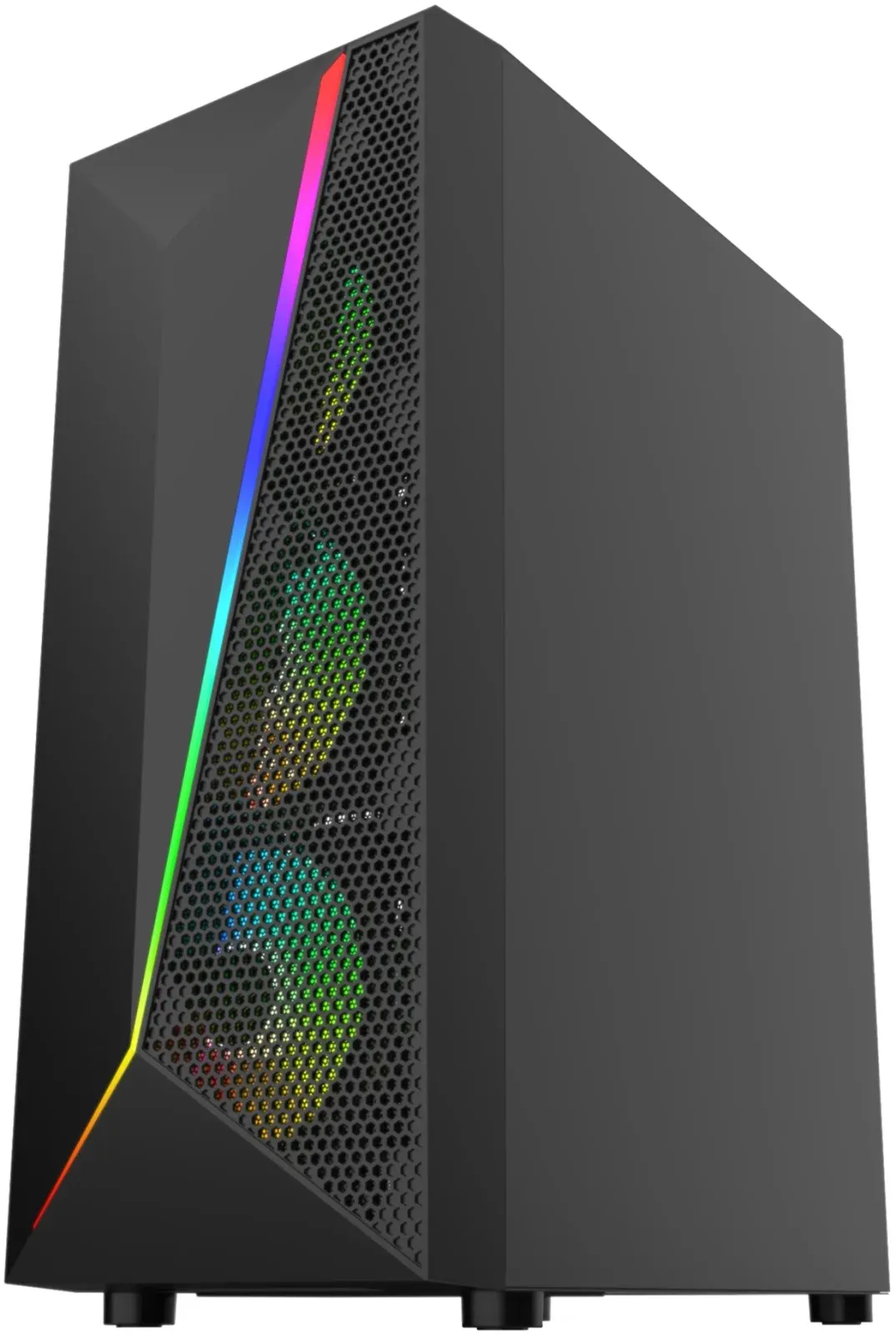 Корпус Bloody BD-CC106F черный без БП ATX 4x120mm 1xUSB2.0 1xUSB3.0 audio bott PSU - фото 2