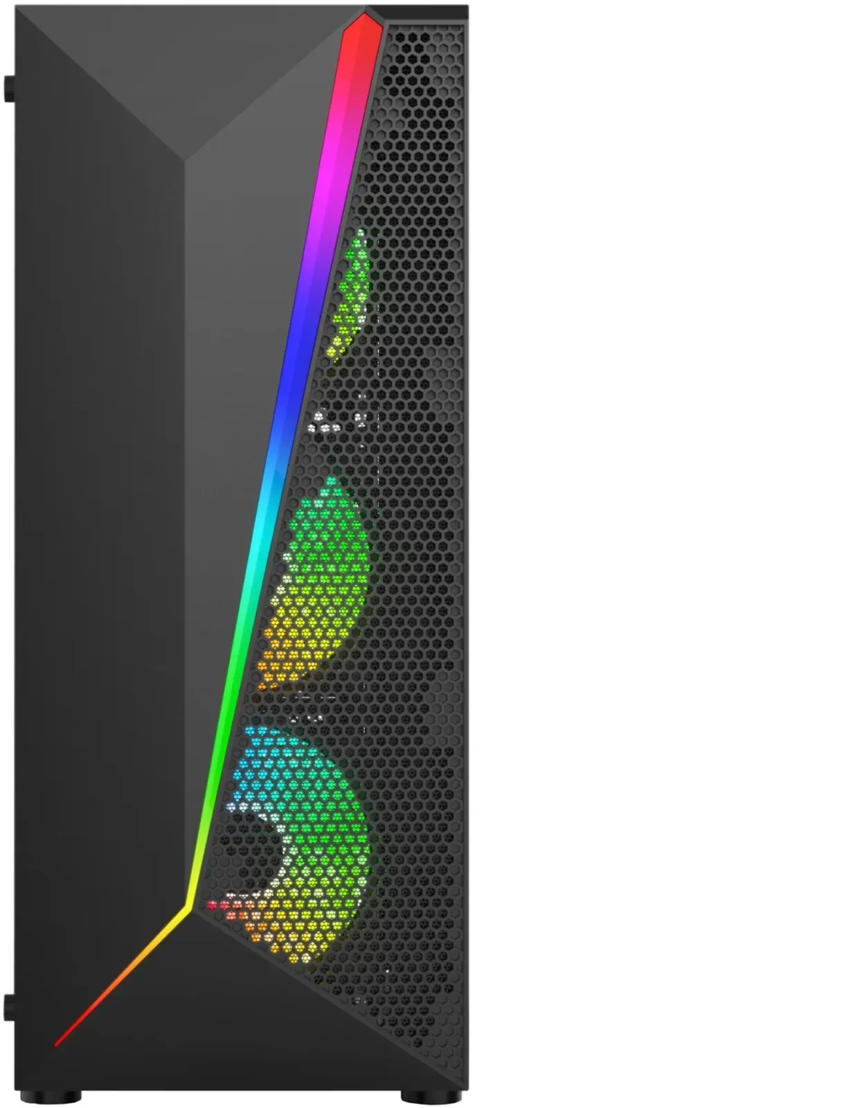 Корпус Bloody BD-CC106F черный без БП ATX 4x120mm 1xUSB2.0 1xUSB3.0 audio bott PSU - фото 3