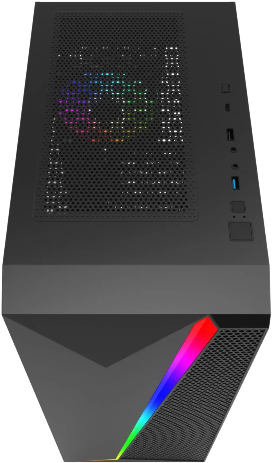 Корпус Bloody BD-CC106F черный без БП ATX 4x120mm 1xUSB2.0 1xUSB3.0 audio bott PSU - фото 7