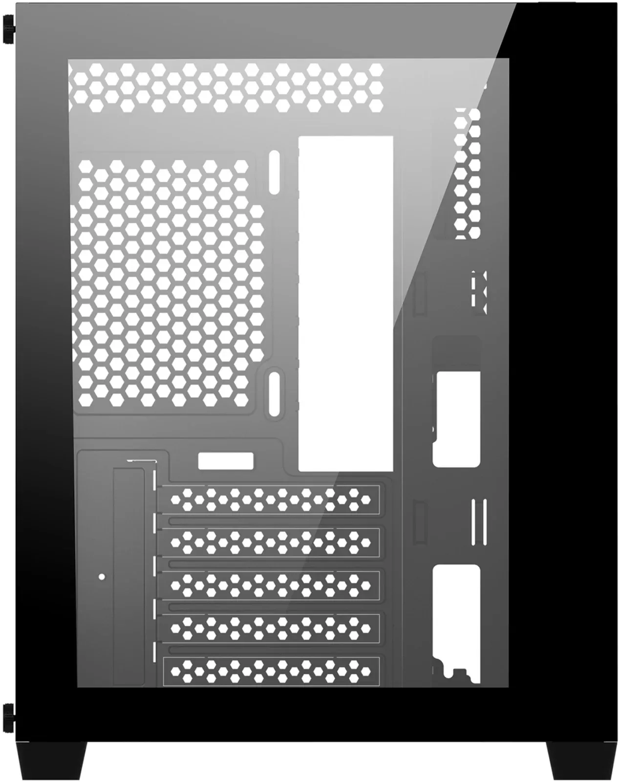 Корпус Bloody BD-CC108 черный без БП mATX 9x120mm 2xUSB3.0 audio bott PSU - фото 8