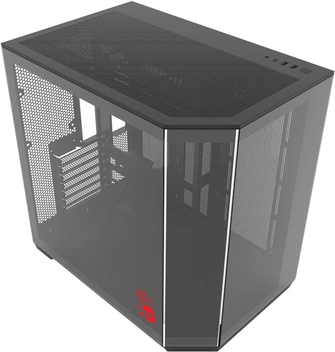 Корпус Bloody BD-CC109 черный без БП ATX 10x120mm 2xUSB3.0 audio - фото 4