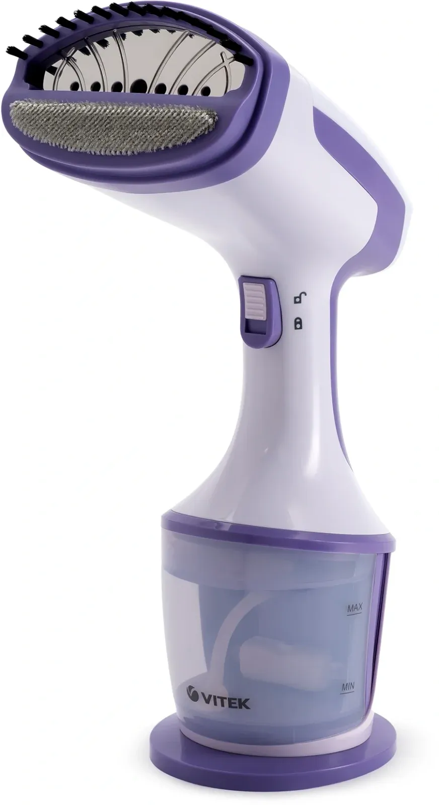 Отпариватель ручной Vitek VT-2660 1600Вт белый/фиолетовый - фото 4