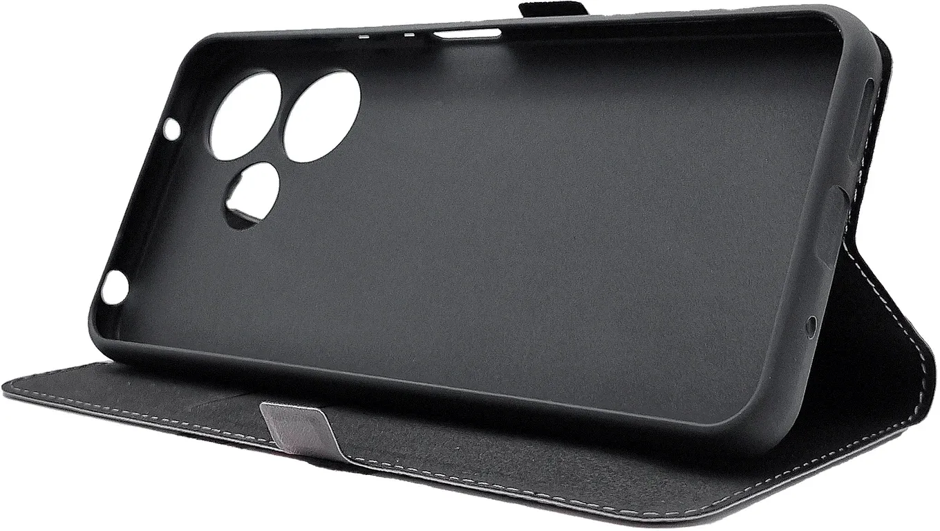 Чехол флип-кейс BoraSCO для Xiaomi Poco M6 4G Book Case черный 73622 - фото 2
