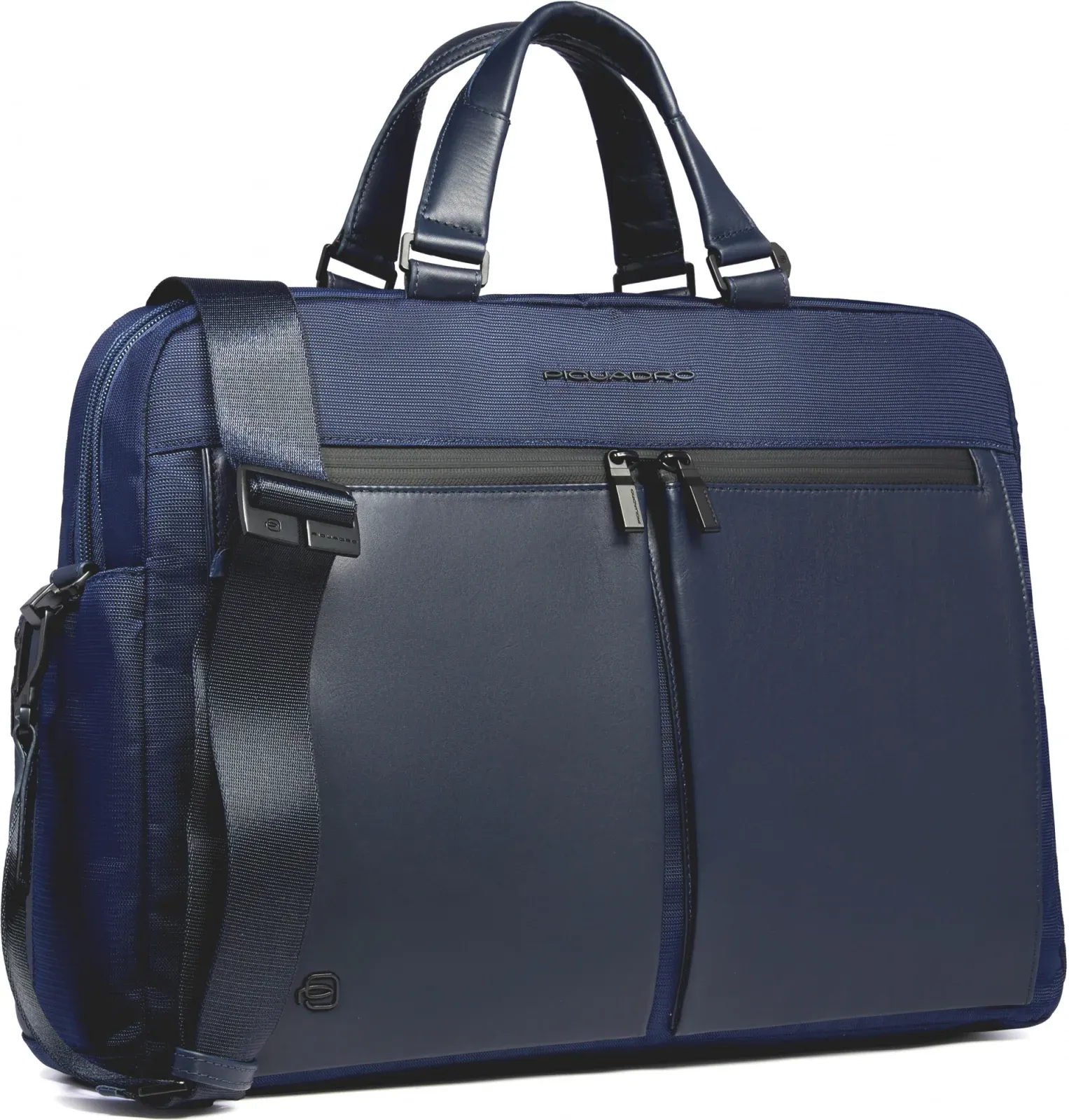Деловая сумка Piquadro Orion CA6624S136/BLU с отделением для ноутбука 15.6 синяя ткань/натур.кожа - фото 2