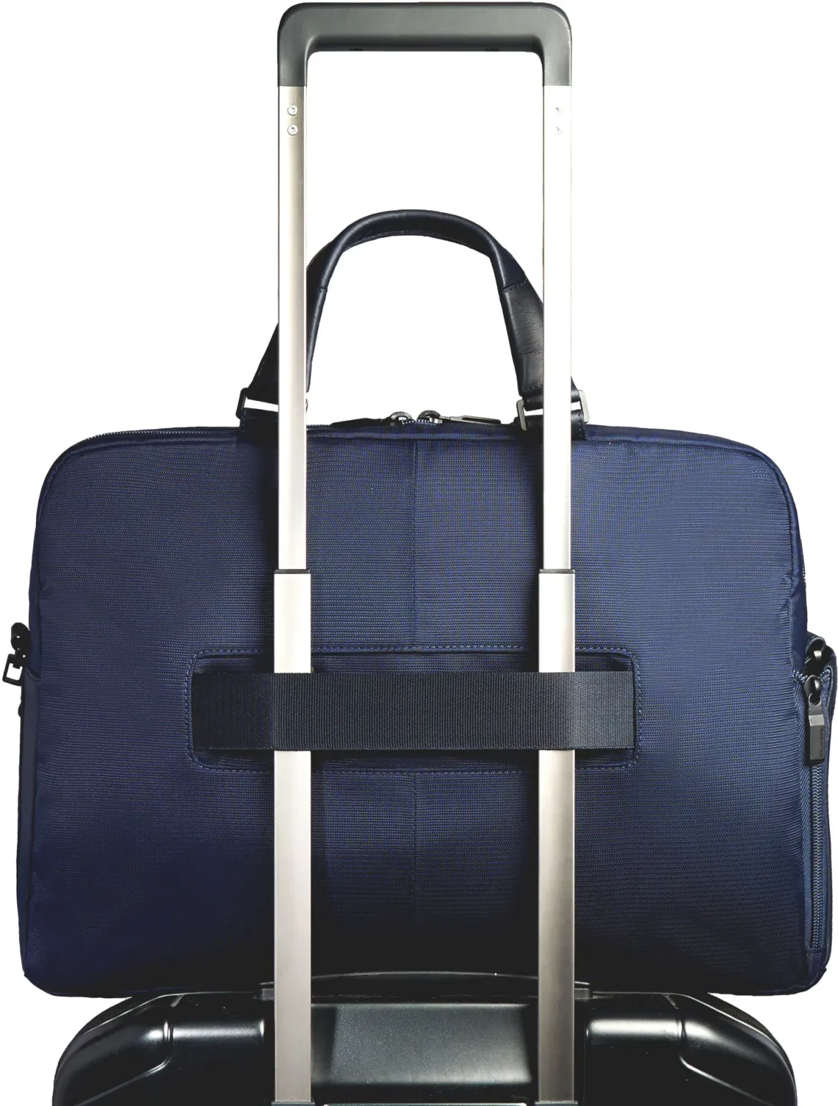 Деловая сумка Piquadro Orion CA6624S136/BLU с отделением для ноутбука 15.6 синяя ткань/натур.кожа - фото 3