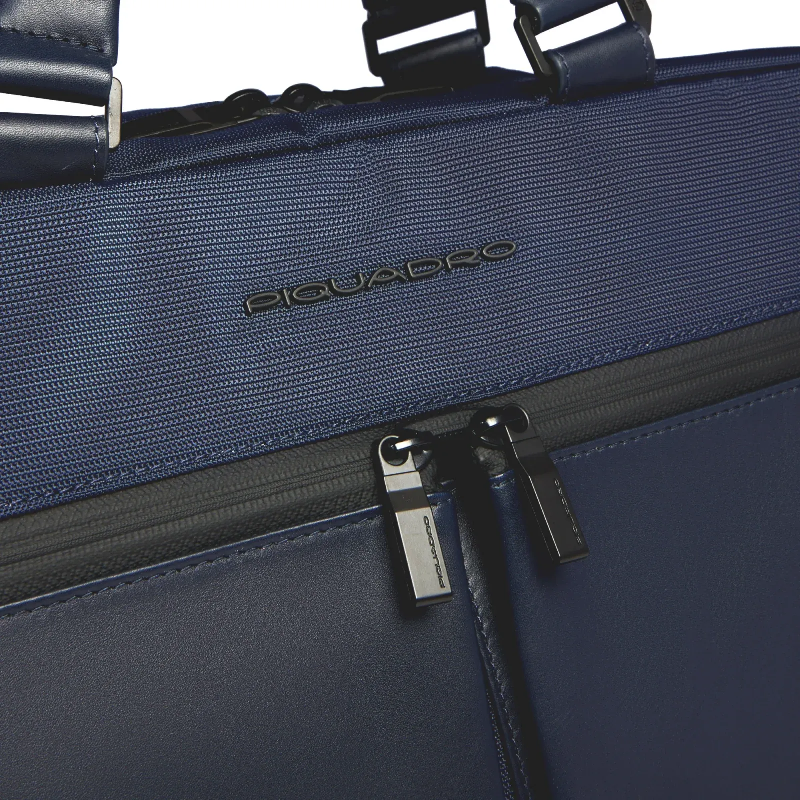 Деловая сумка Piquadro Orion CA6624S136/BLU с отделением для ноутбука 15.6 синяя ткань/натур.кожа - фото 4