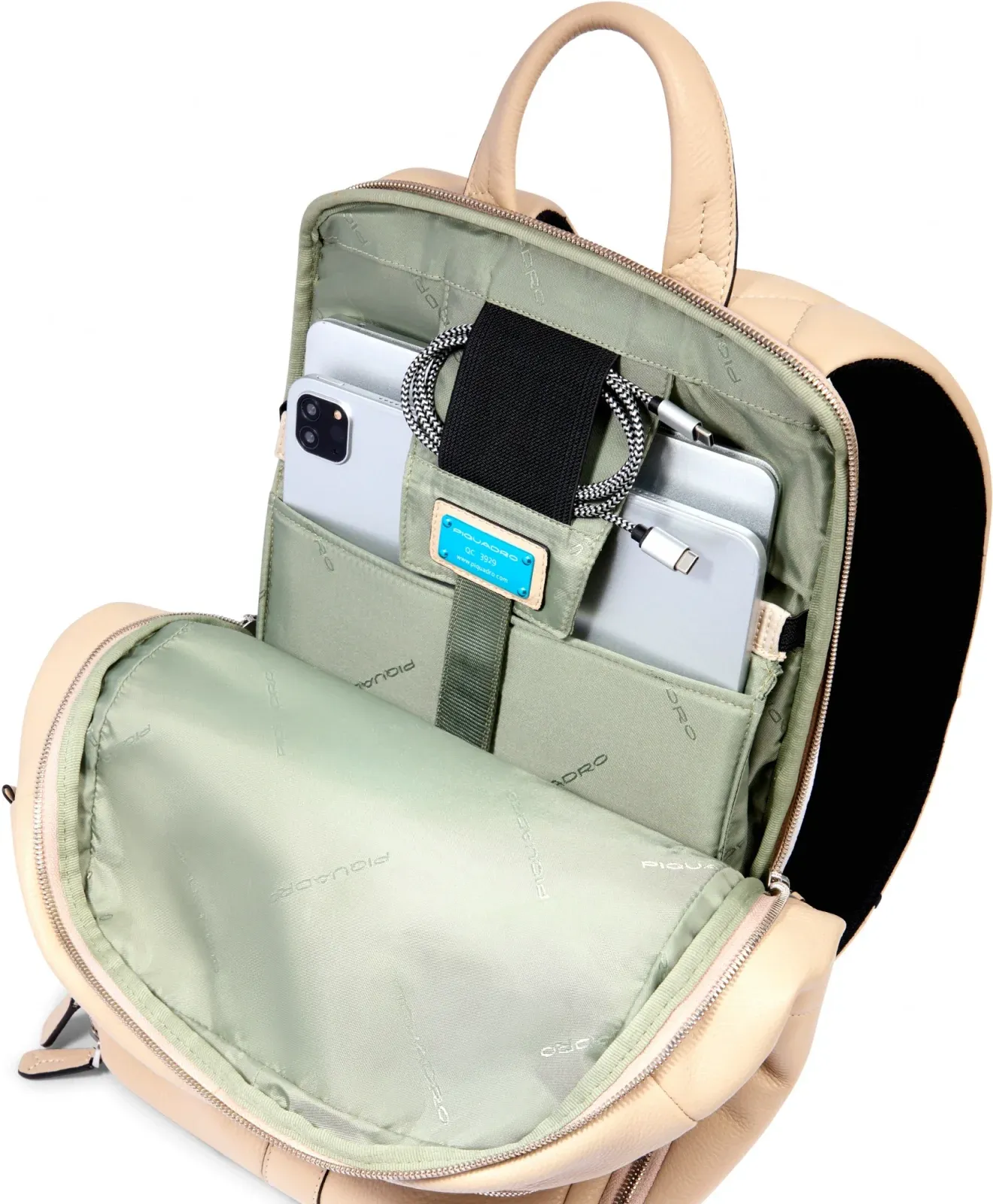 Рюкзак женский Piquadro Than CA6610S135/BE бежевый натур.кожа - фото 5