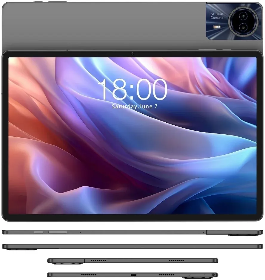 Планшет Teclast T65Max Premium set G99 2.0 8C RAM8Gb ROM256Gb 12.95 IPS 1920x1200 4G Android 14 серебристый 13Mpix 8Mpix BT WiFi microSD 1Tb 10000mAh 32hr - фото 5