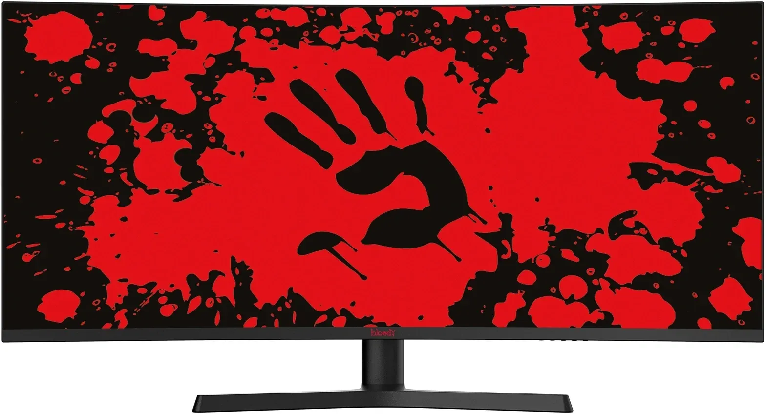 Монитор Bloody 34 MN340W черный VA LED 1ms 21:9 HDMI M/M матовая HAS Piv 300cd 178гр/178гр 3440x1440 180Hz FreeSync DP UW USB 5.7кг - фото 1