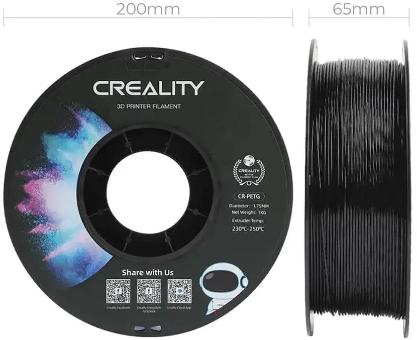 Пластик для принтера 3D Creality 3301030035 PETG d1.75мм 1кг 1цв. - фото 2