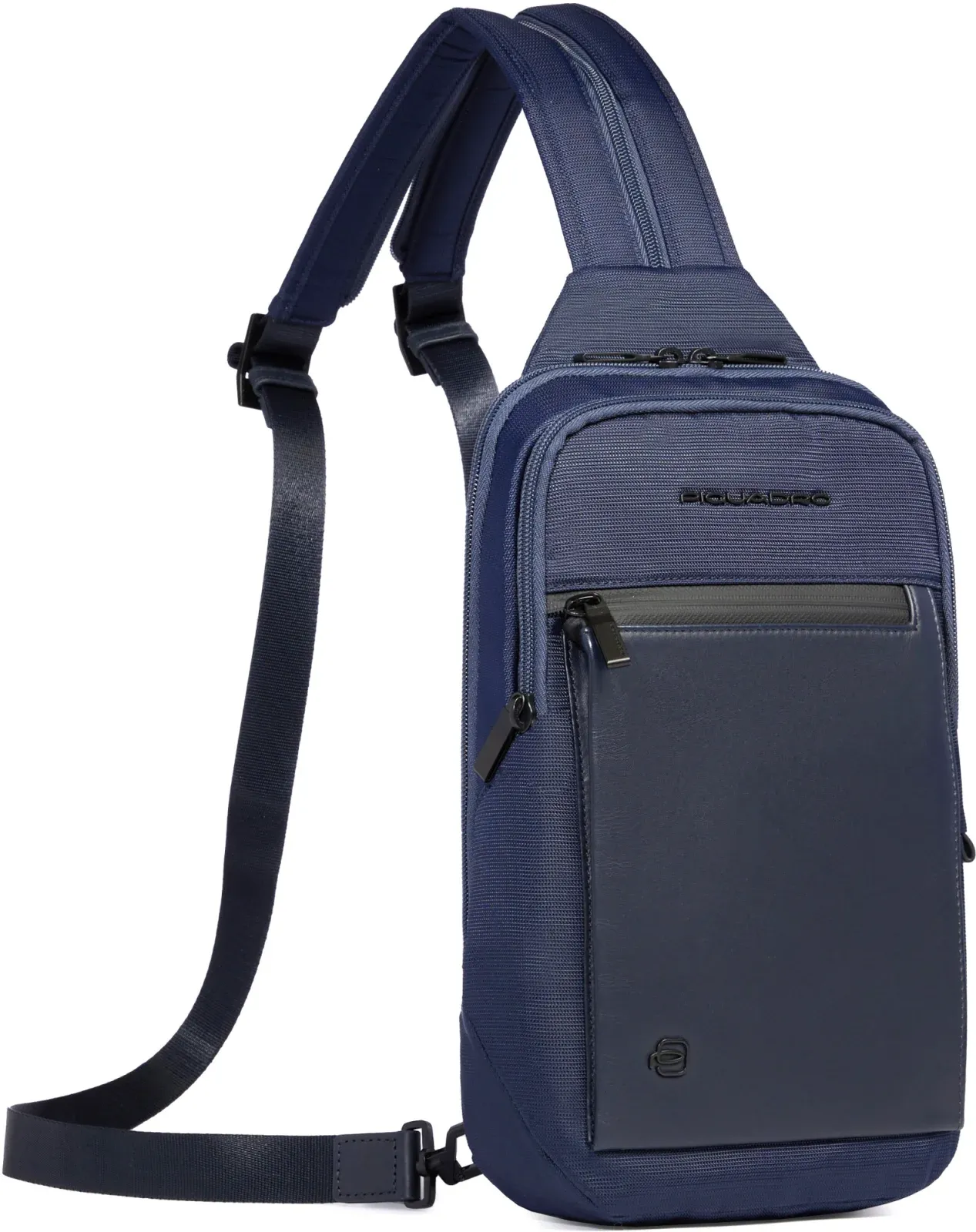 Рюкзак слинг мужской Piquadro Orion CA6625S136/BLU синий ткань/натур.кожа - фото 2