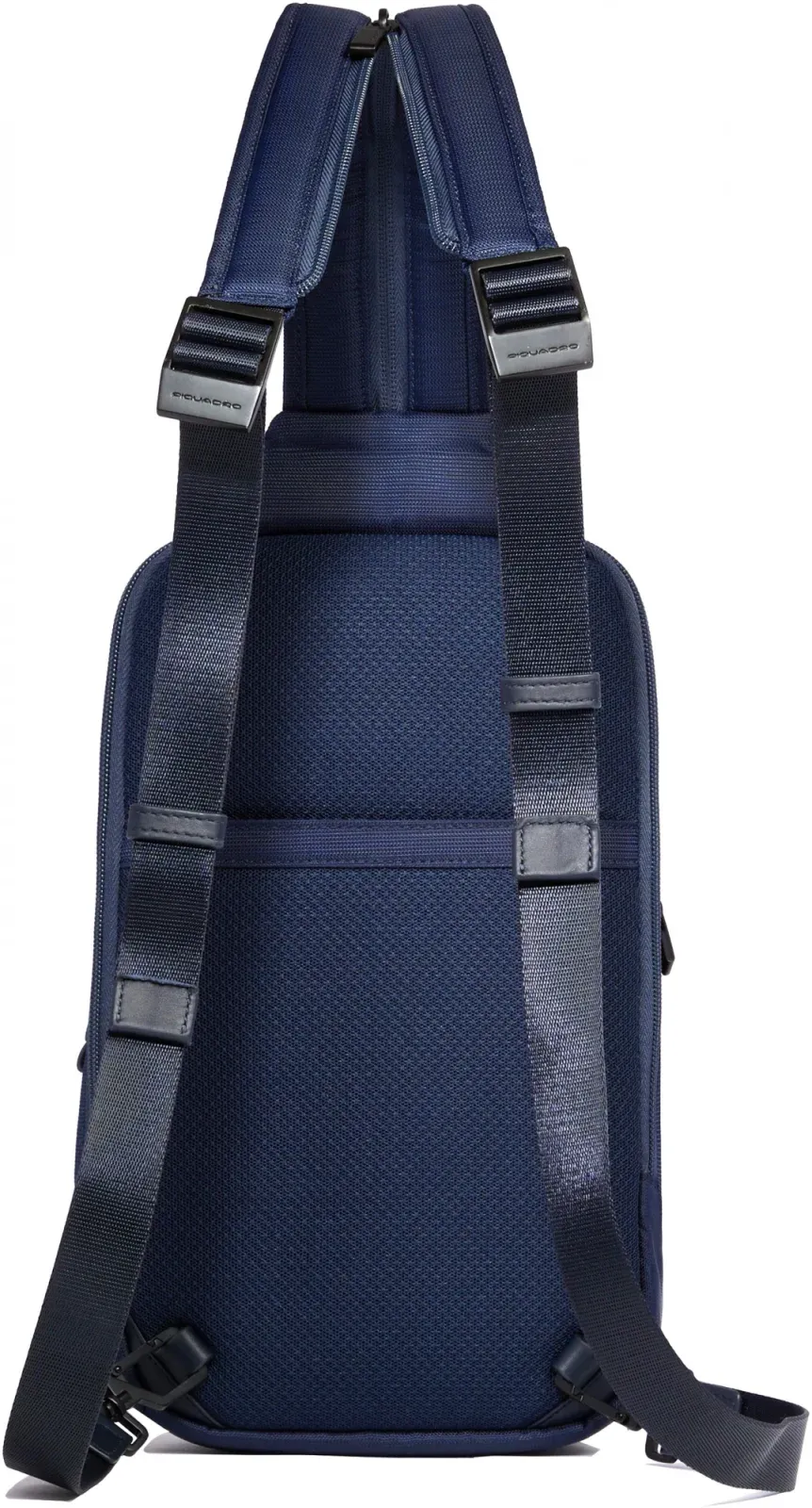 Рюкзак слинг мужской Piquadro Orion CA6625S136/BLU синий ткань/натур.кожа - фото 3
