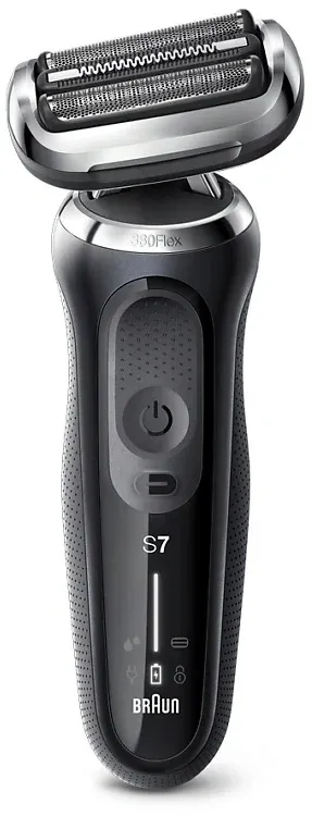Бритва сетчатая Braun Series 7 71-N1000S реж.эл.:3 питан.:аккум. черный - фото 1