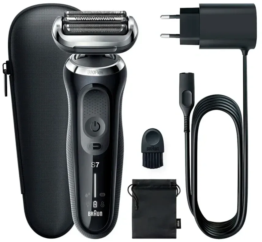 Бритва сетчатая Braun Series 7 71-N1000S реж.эл.:3 питан.:аккум. черный - фото 2