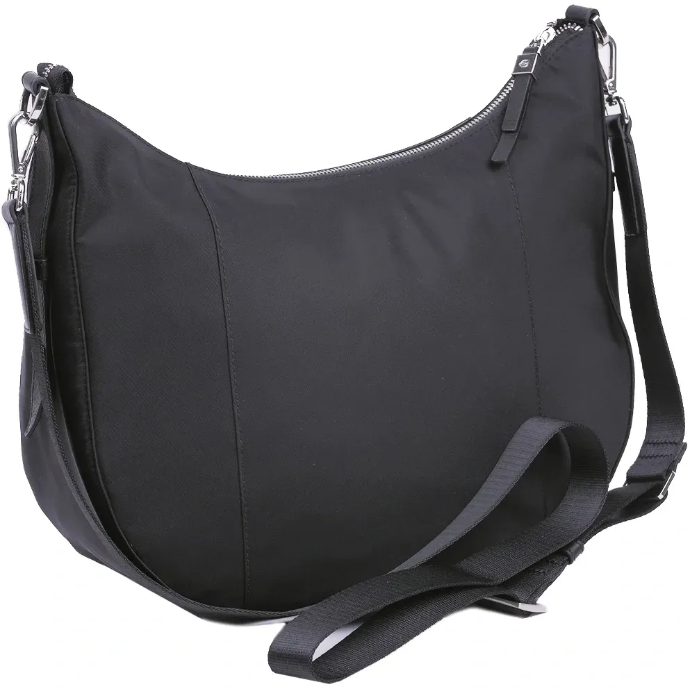 Сумка седло женская Piquadro Lyra BD6658W92T/N 10.9 черная ткань/натур.кожа - фото 2