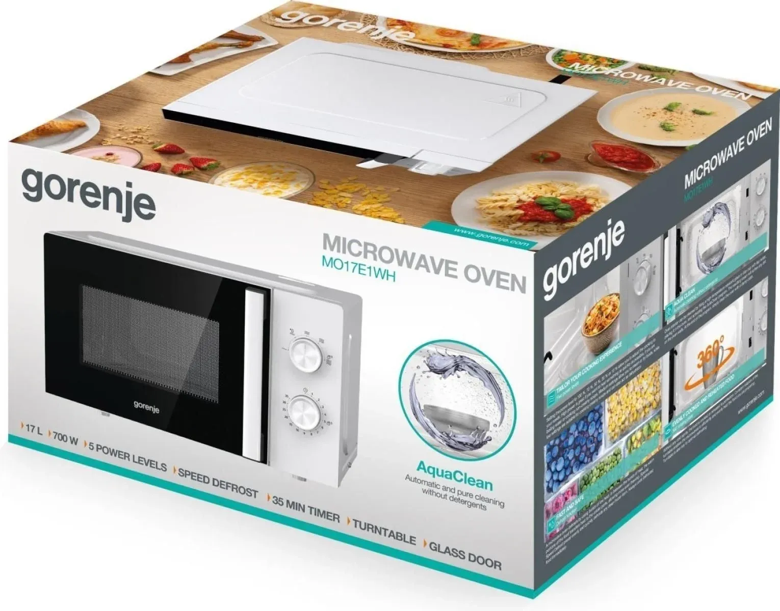 Микроволновая Печь Gorenje MO17E1WH 17л. 700Вт белый, 17 л - фото 3