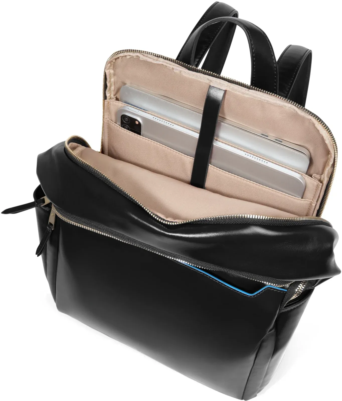 Рюкзак женский Piquadro Blue Square CA6678B2/N черный натур.кожа - фото 7