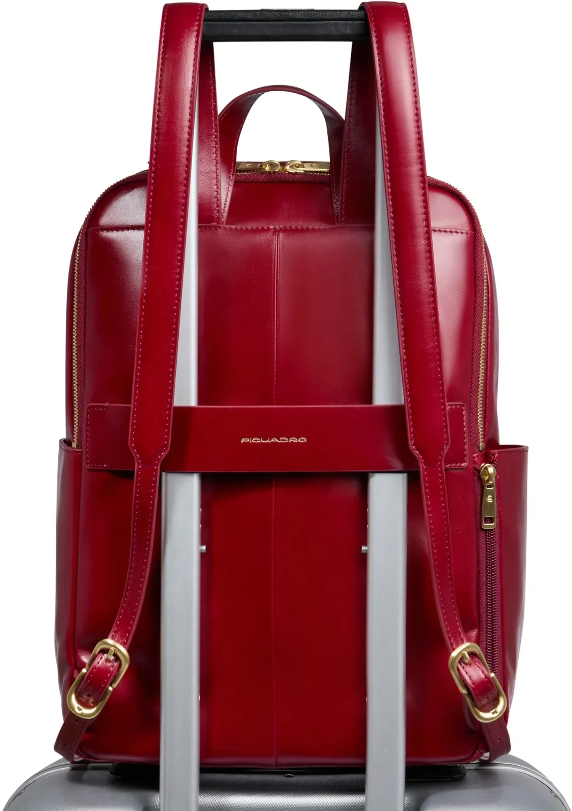 Рюкзак женский Piquadro Blue Square CA6678B2/R красный натур.кожа - фото 3