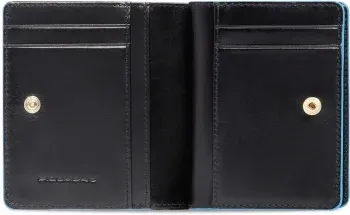 Кошелек женский Piquadro Blue Square PD6660B2R/N черный натур.кожа - фото 8