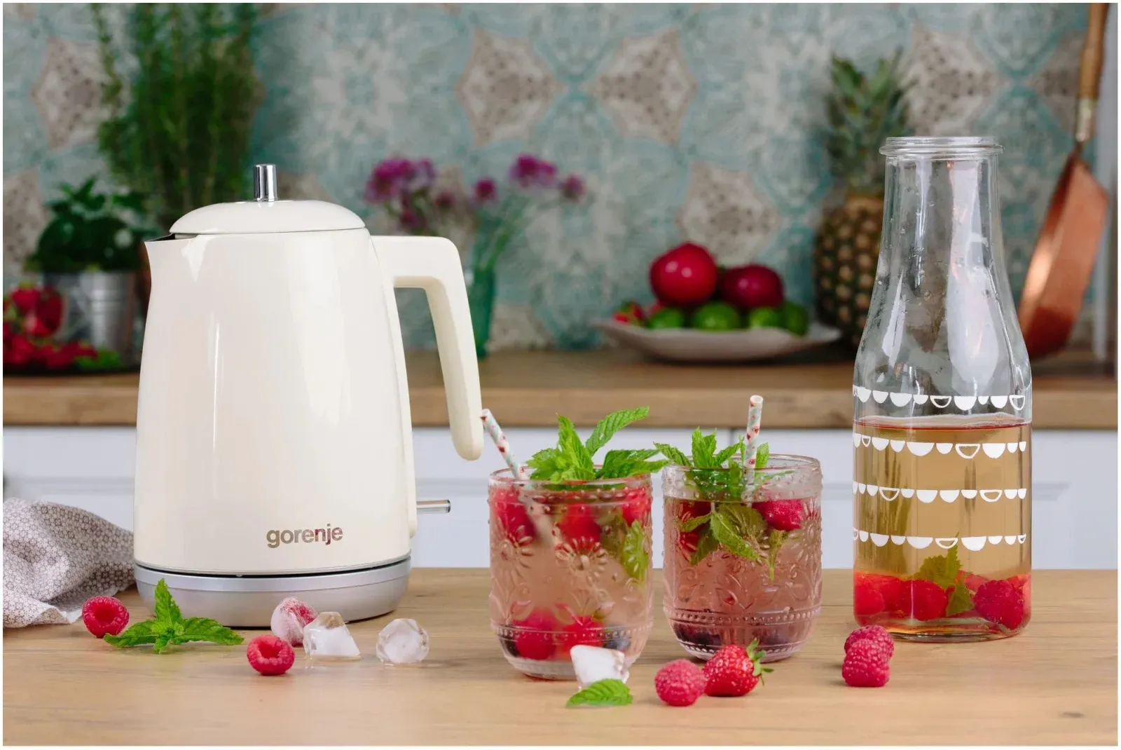 Чайник электрический Gorenje K15RL 1.7л. 2200Вт бежевый корпус: металл/пластик 742730 - фото 3