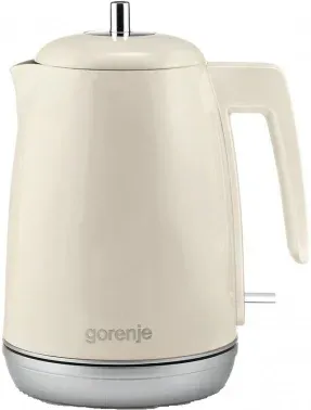 Чайник электрический Gorenje K15RL 1.7л. 2200Вт бежевый корпус: металл/пластик 742730 - фото 5