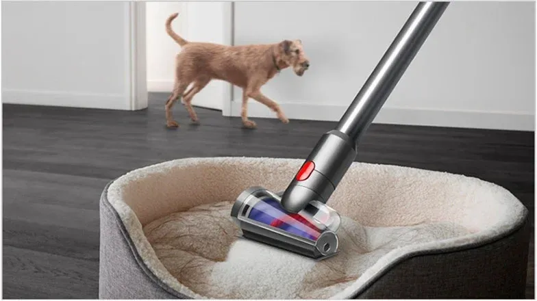 Пылесос Dyson SV46 V12 Detect Slim Absolute 545Вт серебристый/желтый - фото 2