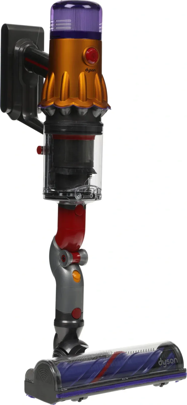 Пылесос Dyson SV46 V12 Detect Slim Absolute 545Вт серебристый/желтый - фото 6
