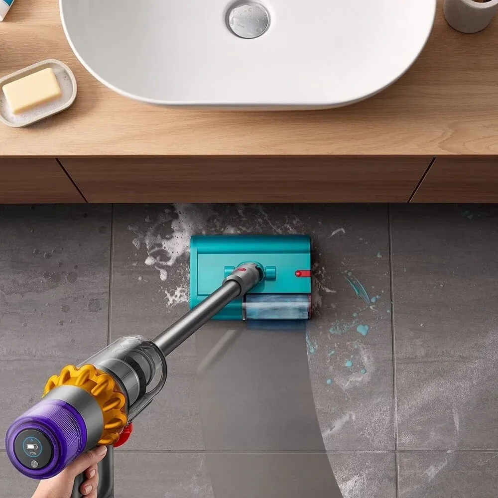 Пылесос Dyson V15S SV47 DT Submarine 660Вт желтый/никель - фото 6