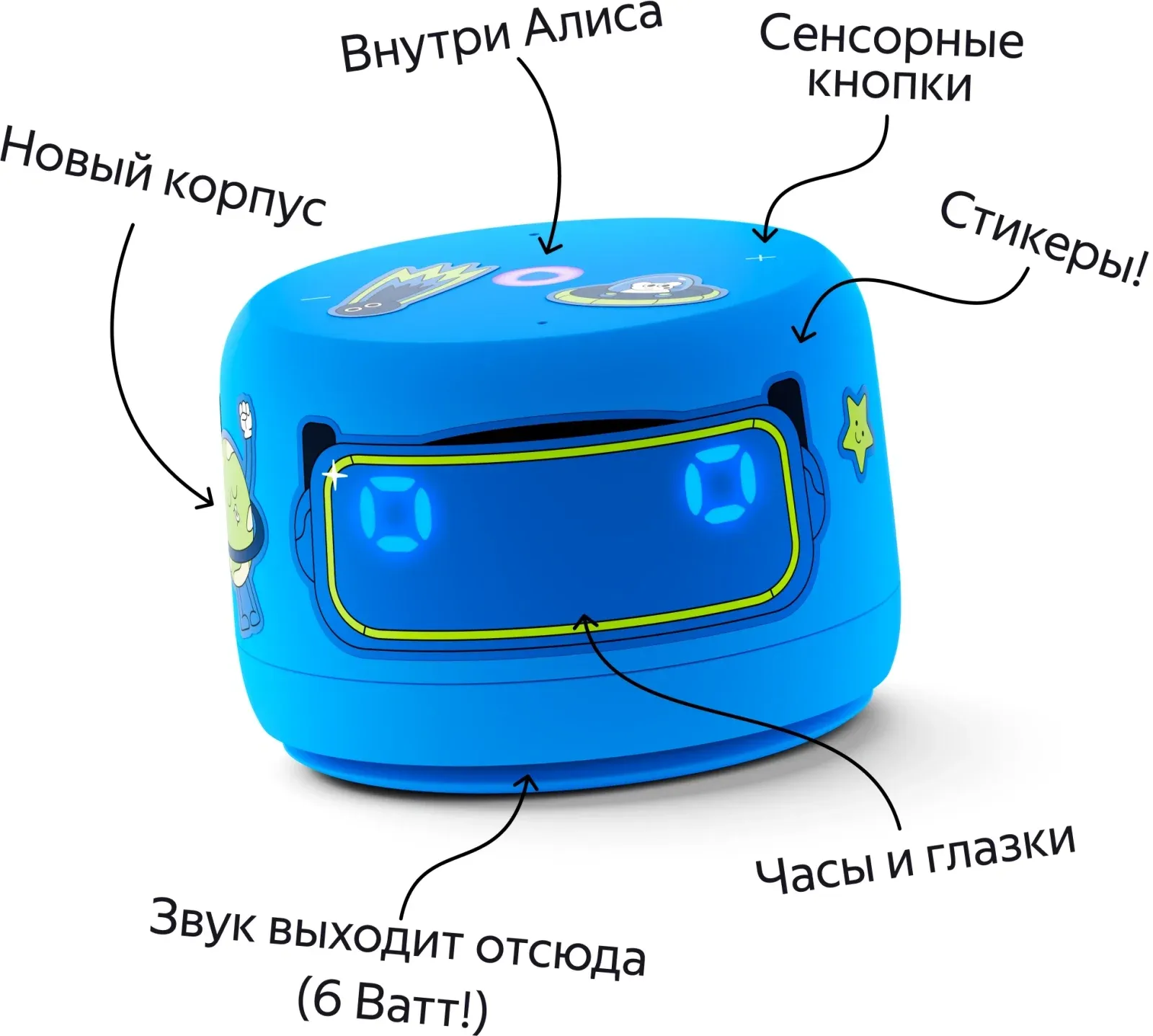 Портативная акустика ЯНДЕКС Станция Лайт 2 синий - фото 4