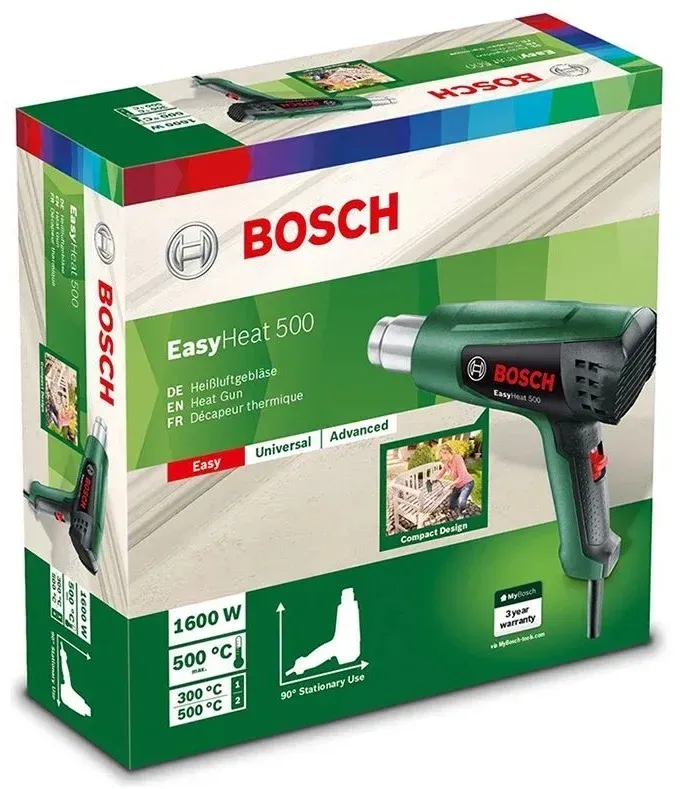 Технический фен Bosch EasyHeat 500 1600Вт темп.300/500С 06032A6020 - фото 3