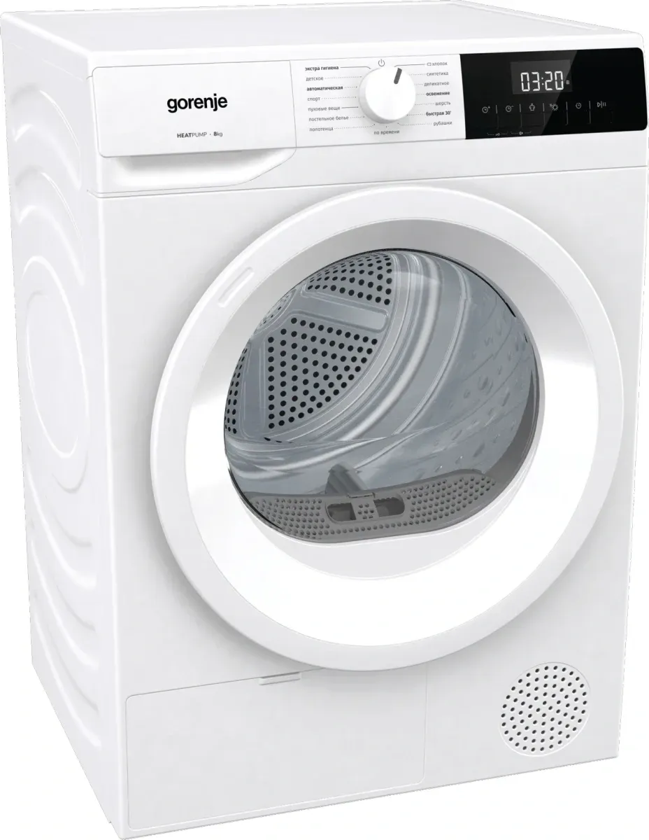 Сушильная машина Gorenje DHNE82/C кл.энер.:A++ макс.загр.:8кг белый - фото 3