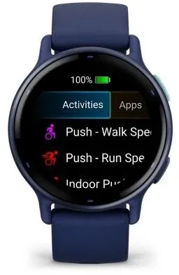 Смарт-часы Garmin Vivoactive 5 30.4мм 1.2 AMOLED корп.синий рем.синий разм.брасл.:125-190мм 010-02862-12 - фото 6