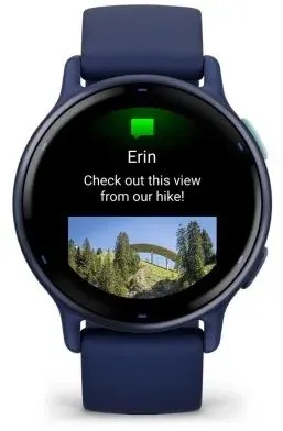 Смарт-часы Garmin Vivoactive 5 30.4мм 1.2 AMOLED корп.синий рем.синий разм.брасл.:125-190мм 010-02862-12 - фото 7
