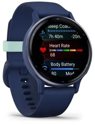 Смарт-часы Garmin Vivoactive 5 30.4мм 1.2 AMOLED корп.синий рем.синий разм.брасл.:125-190мм 010-02862-12 - фото 8