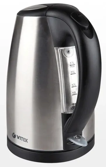 Чайник электрический Vitek VT-7002 1.8л. 2200Вт прозрачный/черный корпус: стекло/пластик - фото 2