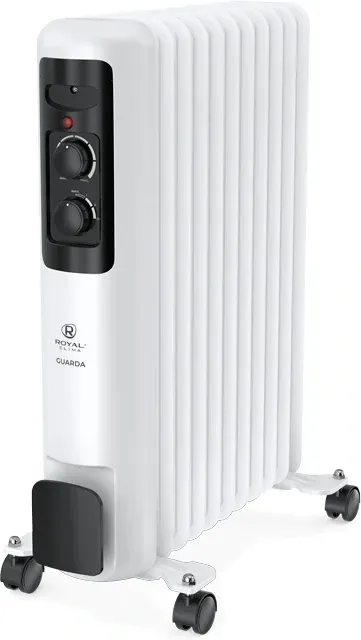 Радиатор масляный Royal Clima GUARDA ROR-GU11-2500M 2500Вт белый/серый - фото 1