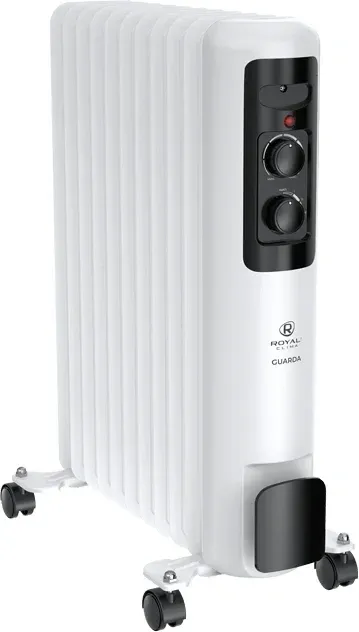 Радиатор масляный Royal Clima GUARDA ROR-GU11-2500M 2500Вт белый/серый - фото 2
