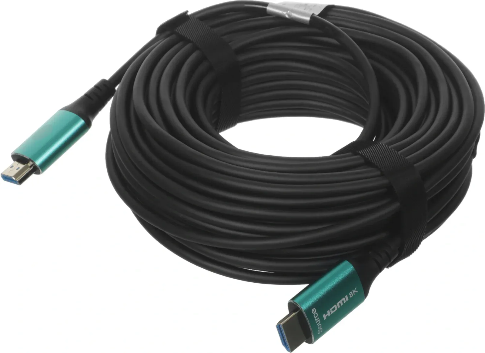 Кабель аудио-видео Cactus CS-HDMI-AOC-2.1-20 HDMI m/HDMI m 20м. позолоч.конт. черный - фото 7