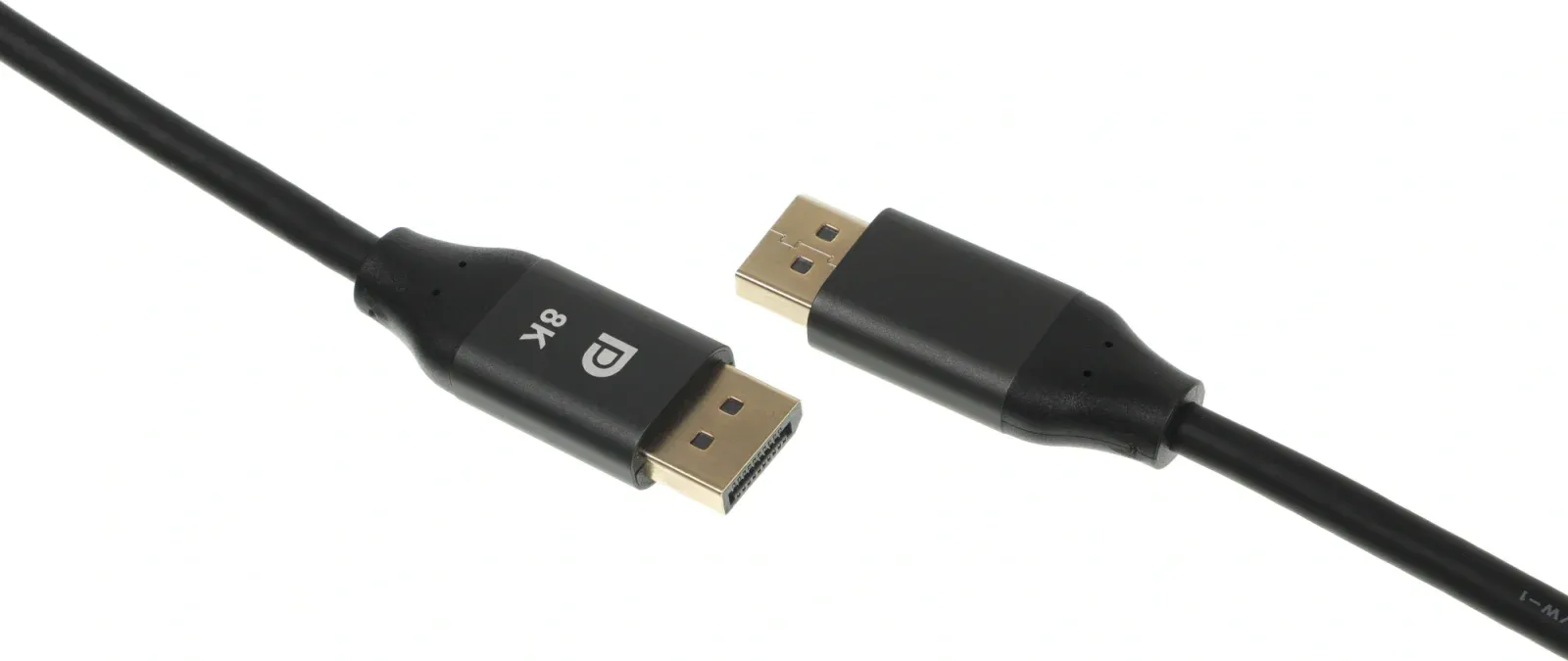 Кабель аудио-видео Cactus CS-DP-DP-1.4-2 DisplayPort m/DisplayPort m 2м. позолоч.конт. черный - фото 2