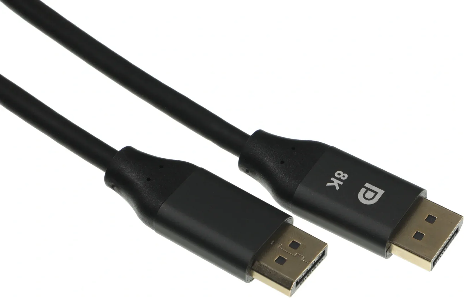 Кабель аудио-видео Cactus CS-DP-DP-1.4-2 DisplayPort m/DisplayPort m 2м. позолоч.конт. черный - фото 3