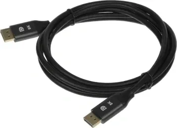 Кабель аудио-видео Cactus CS-DP-DP-1.4-2 DisplayPort m/DisplayPort m 2м. позолоч.конт. черный - фото 5