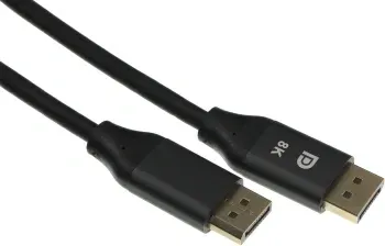 Кабель аудио-видео Cactus CS-DP-DP-1.4-2 DisplayPort m/DisplayPort m 2м. позолоч.конт. черный - фото 7