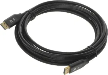 Кабель аудио-видео Cactus CS-DP-DP-1.4-5 DisplayPort m/DisplayPort m 5м. позолоч.конт. черный - фото 8