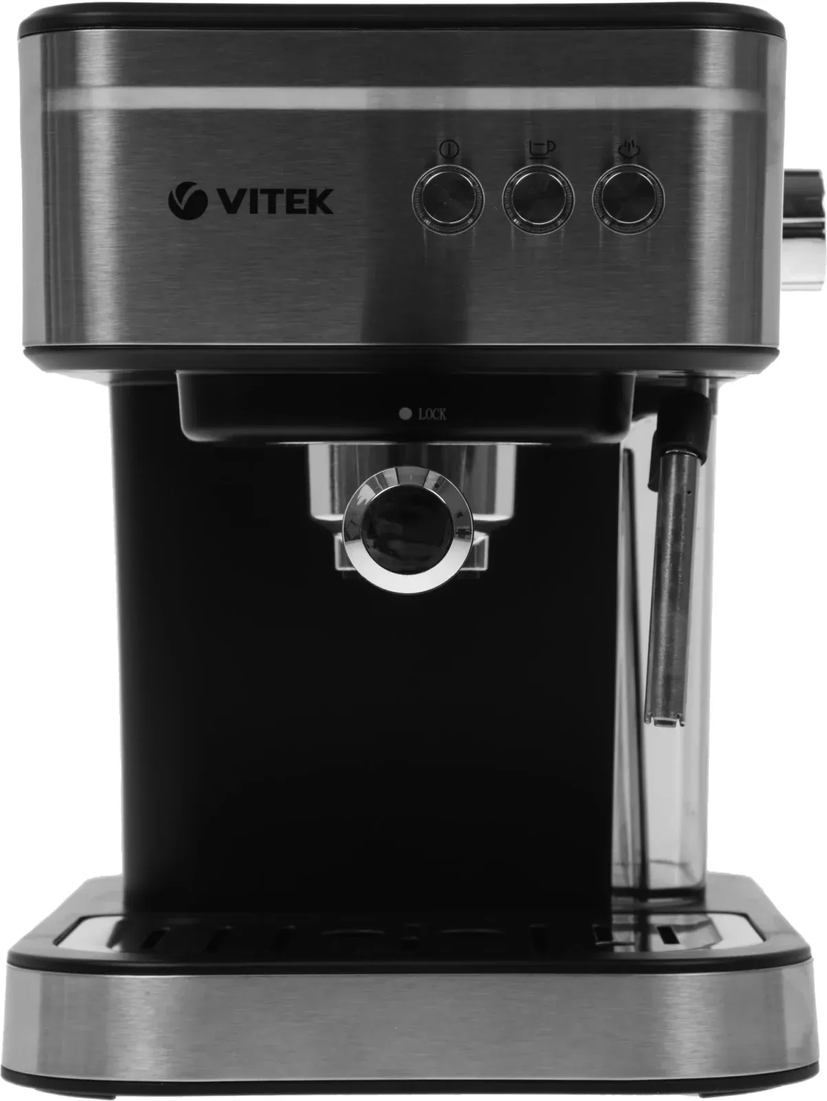 Кофеварка рожковая Vitek VT-8468 1000Вт черный/стальной - фото 6